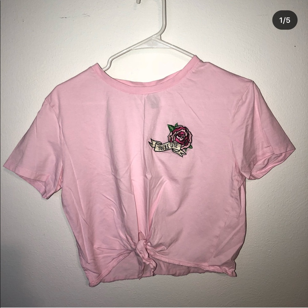 Pink croptop
